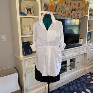 Safari blouse, White, UPF50 Sun protection in this Quick-Dry fabric